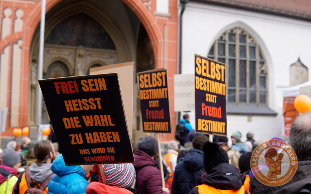 25.01.2020: Kundgebung für unser medizinisches Selbstbestimmungsrecht in Landsberg